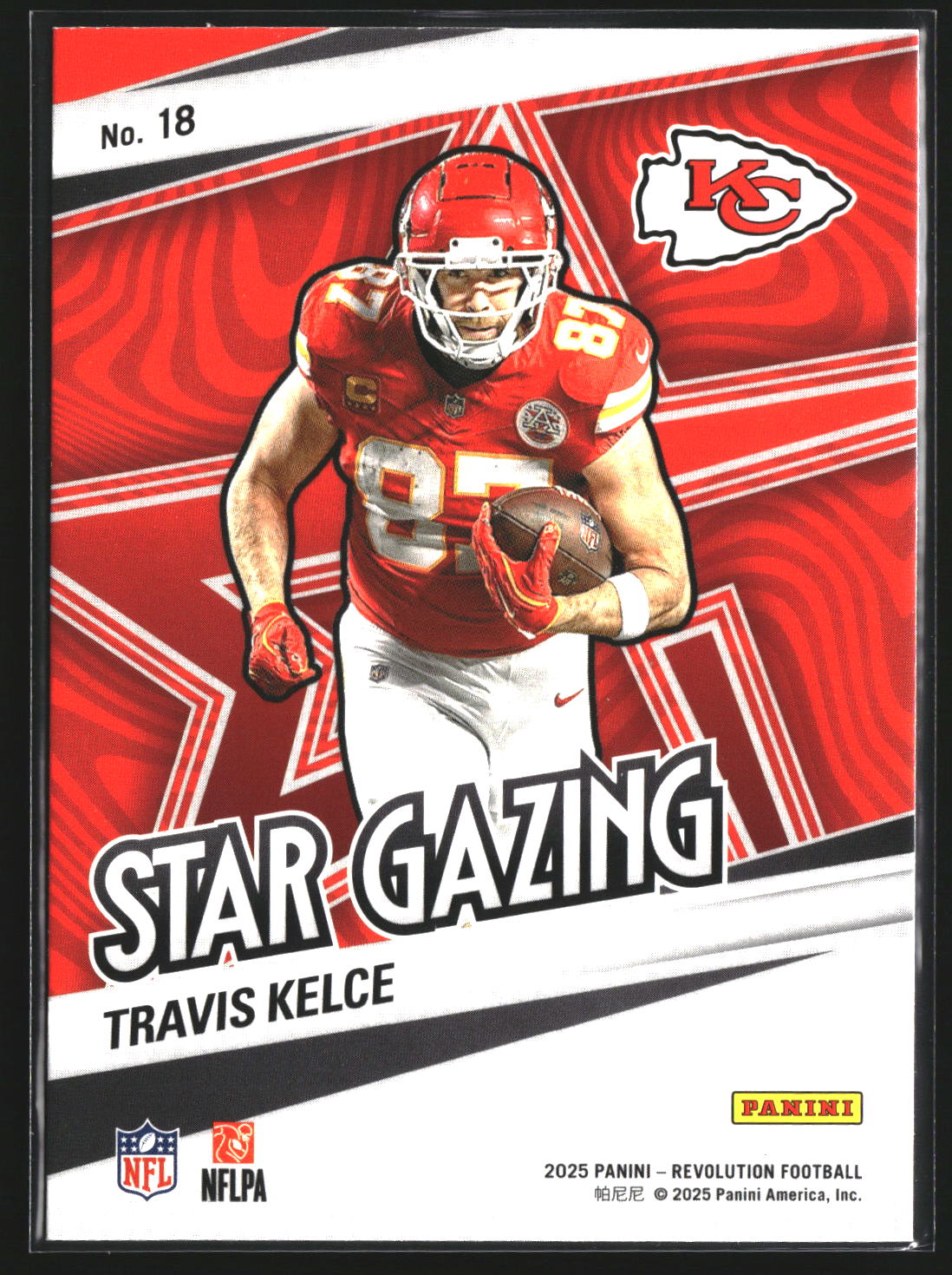 Travis Kelce 2025 Panini Revolution 18 Star Gazing Kansas City Chiefs
