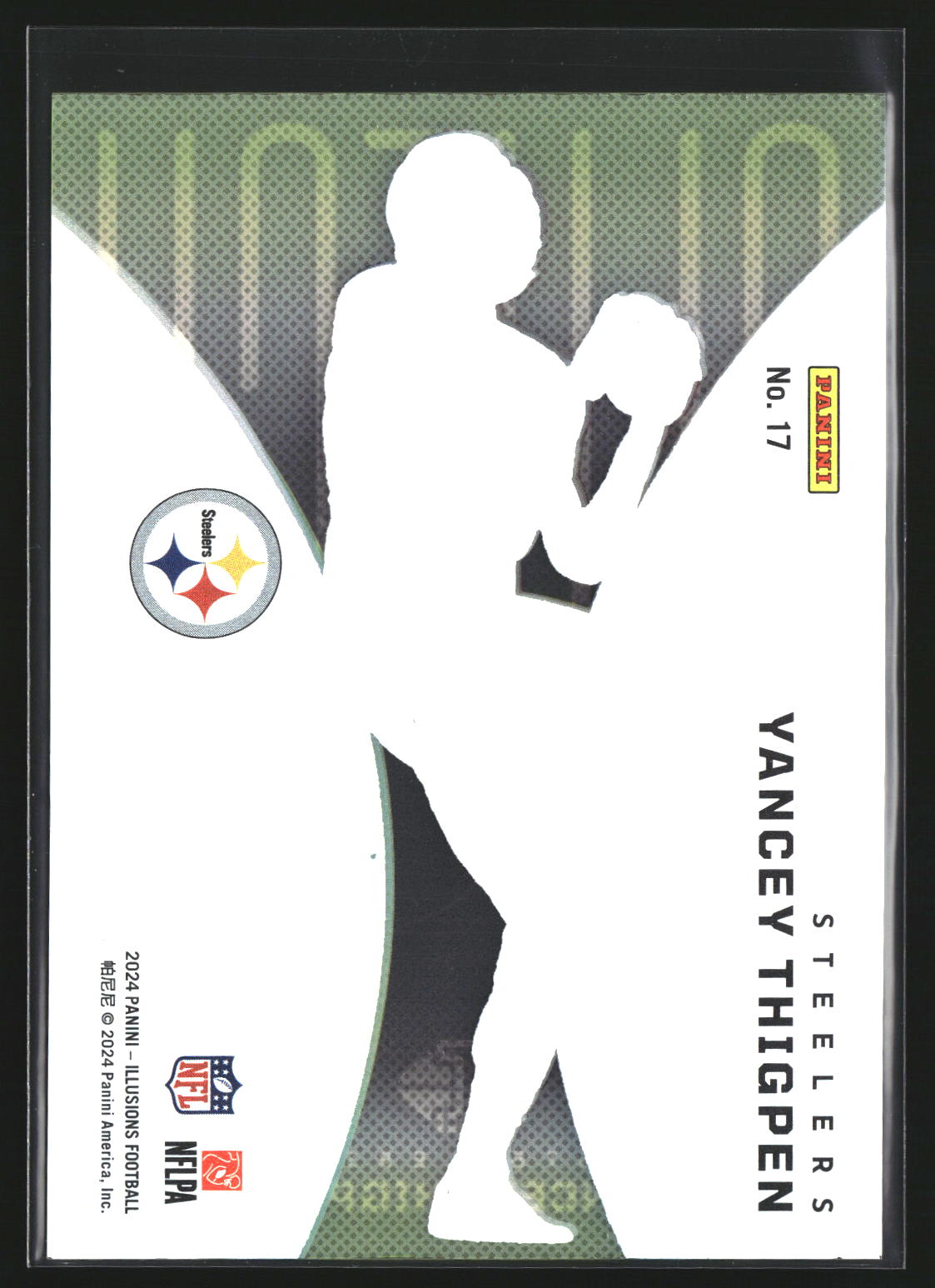 Yancey Thigpen 2024 Panini Illusions 17 Clutch Pittsburgh Steelers