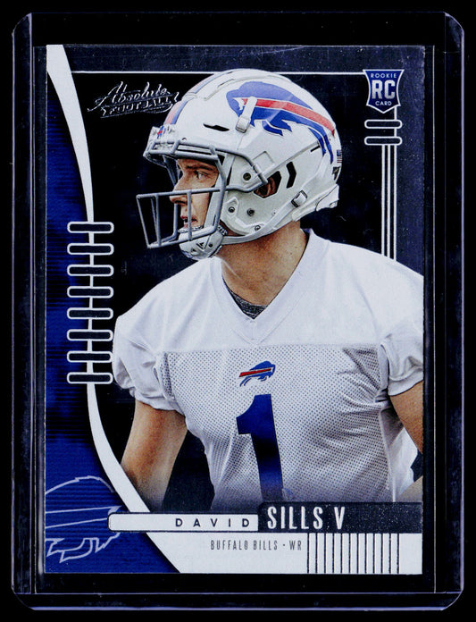 David Sills V 2019 Panini Absolute 197 Blue RC RC Buffalo Bills