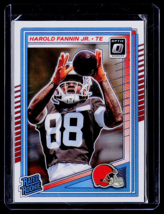 Harold Fannin Jr. 2025 Donruss Optic 284 RC RC Cleveland Browns