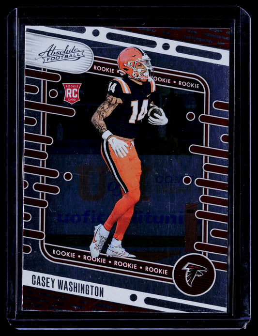Casey Washington 2024 Panini Absolute 101 Atlanta Falcons