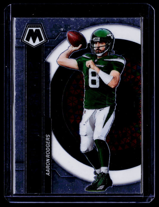 Aaron Rodgers 2023 Panini Mosaic MM-4 Men of Mastery New York Jets