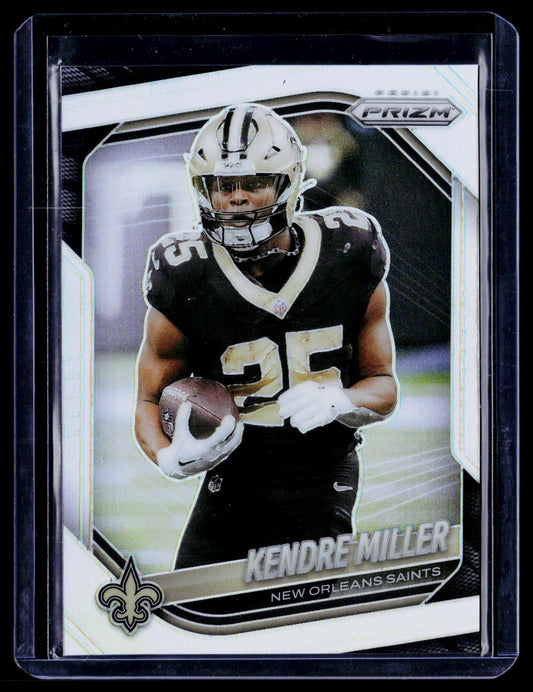 Kendre Miller 2025 Panini Prizm 191 Silver Prizm New Orleans Saints