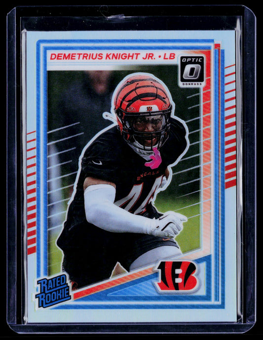 Demetrius Knight Jr. 2025 Donruss Optic 296 Holo RC RC Cincinnati Bengals