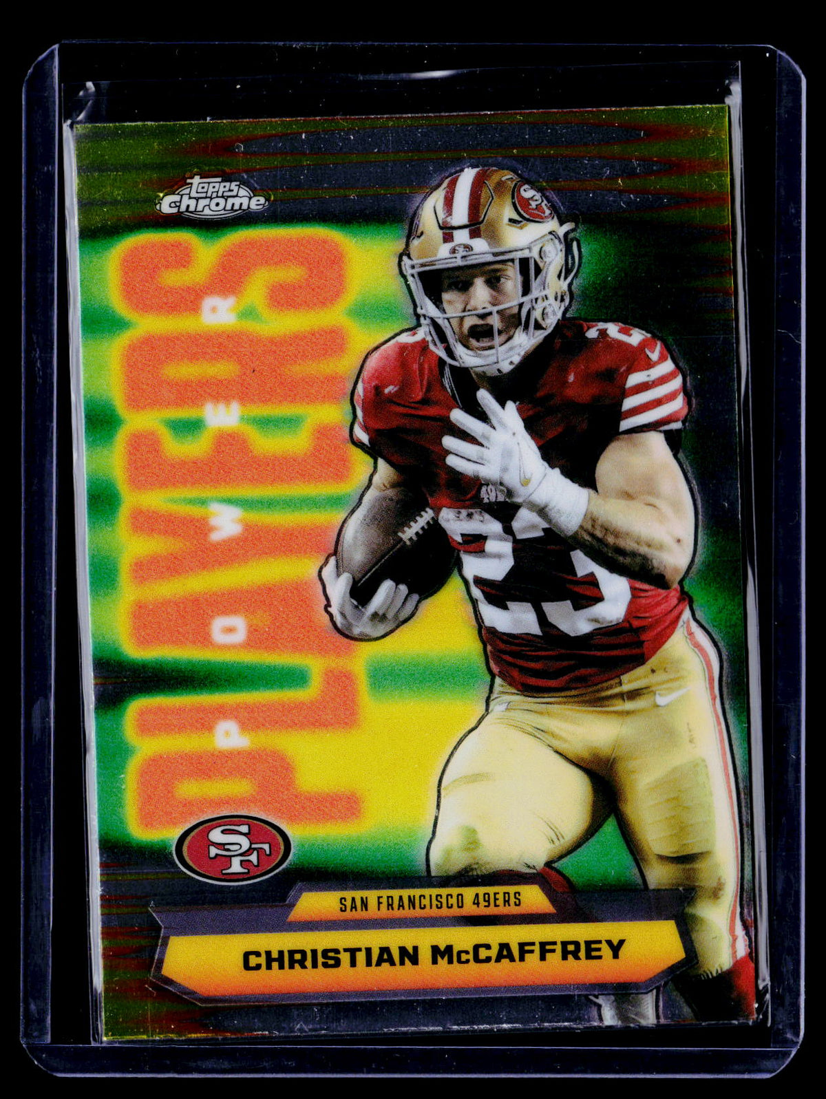 Christian McCaffrey 2025 Topps Chrome PP-15 Power Players San Francisco 49ers