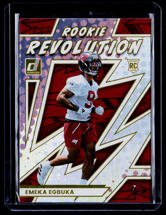 Emeka Egbuka 2025 Donruss 10 Rookie Revolution Tampa Bay Buccaneers
