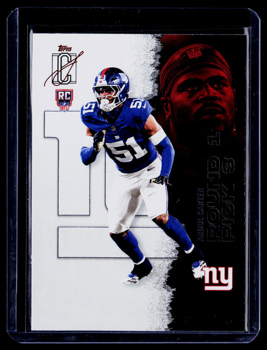 Abdul Carter 2025 Topps Signature Class 118 RC RC New York Giants