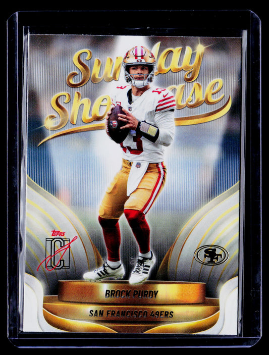 Brock Purdy 2025 Topps Signature Class SS-13 Sunday Showcase San Francisco 49ers