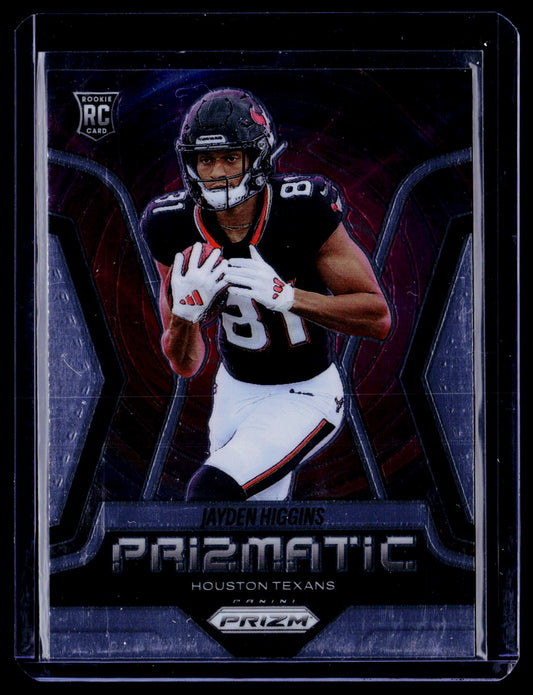 Jayden Higgins 2025 Panini Prizm 3 Prizmatic Houston Texans