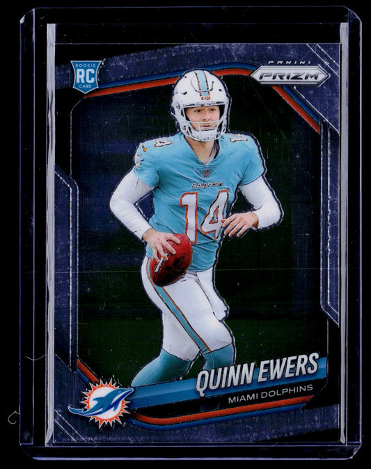 Quinn Ewers 2025 Panini Prizm 307 RC RC Miami Dolphins