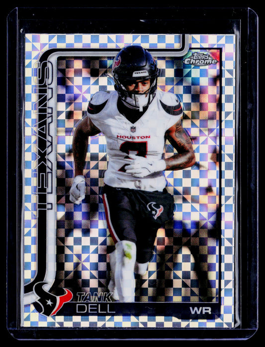 Tank Dell 2025 Topps Chrome 123 X-Fractor Houston Texans