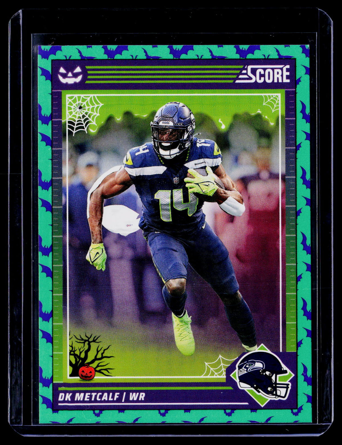 DK Metcalf 2024 Score-A-Treat 256 Green Bats Seattle Seahawks