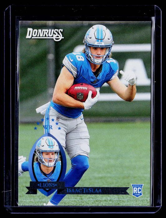 Isaac TeSlaa 2025 Donruss 12 Retro 1995 Detroit Lions