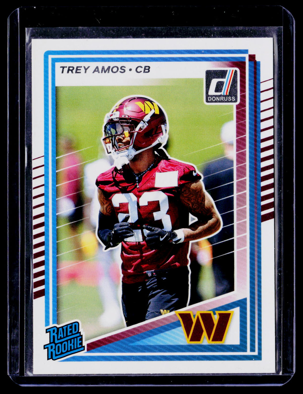 Trey Amos 2025 Donruss 369 RC RC Washington Commanders