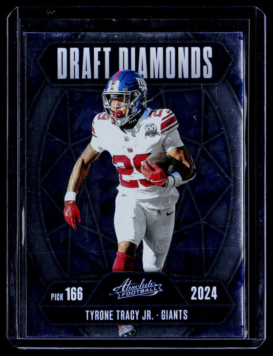 Tyrone Tracy Jr. 2025 Panini Absolute DD-TTJ Draft Diamonds New York Giants