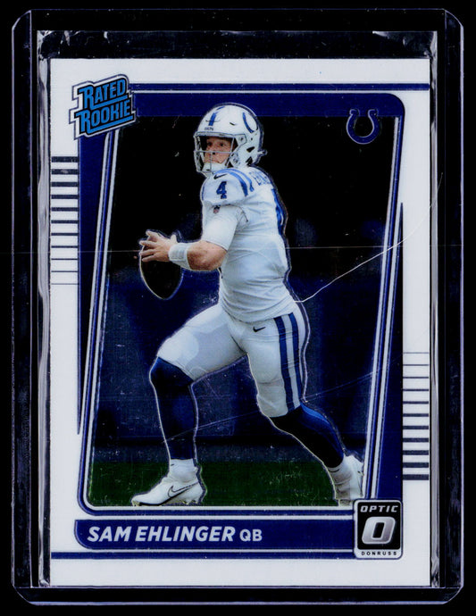 Sam Ehlinger 2021 Donruss Optic 246 RC RC Indianapolis Colts