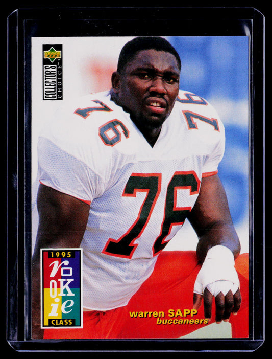 Warren Sapp 1995 Collector's Choice 12 RC RC Tampa Bay Buccaneers