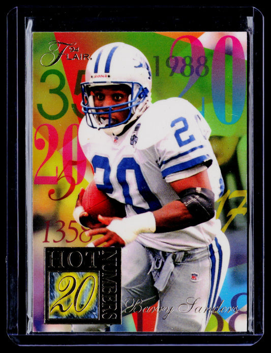 Barry Sanders 1994 Ultra 11 Flair Hot Numbers Detroit Lions