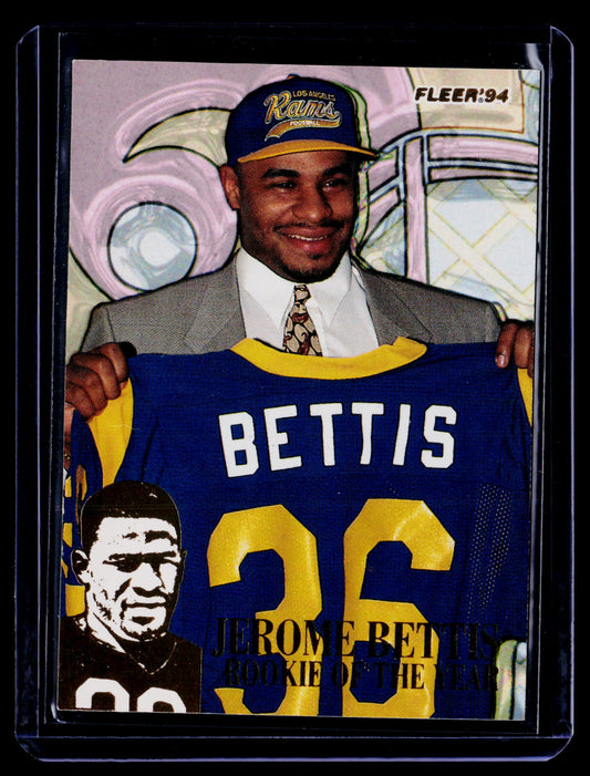 Jerome Bettis 1994 Fleer 2 Jerome Bettis: Rookie of the Year Los Angeles Rams