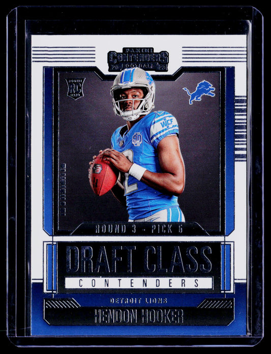 Hendon Hooker 2023 Panini Contenders 8 Draft Class Contenders Blue
