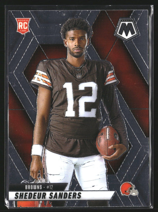 Shedeur Sanders 2025 Panini Mosaic 290 RC RC Cleveland Browns