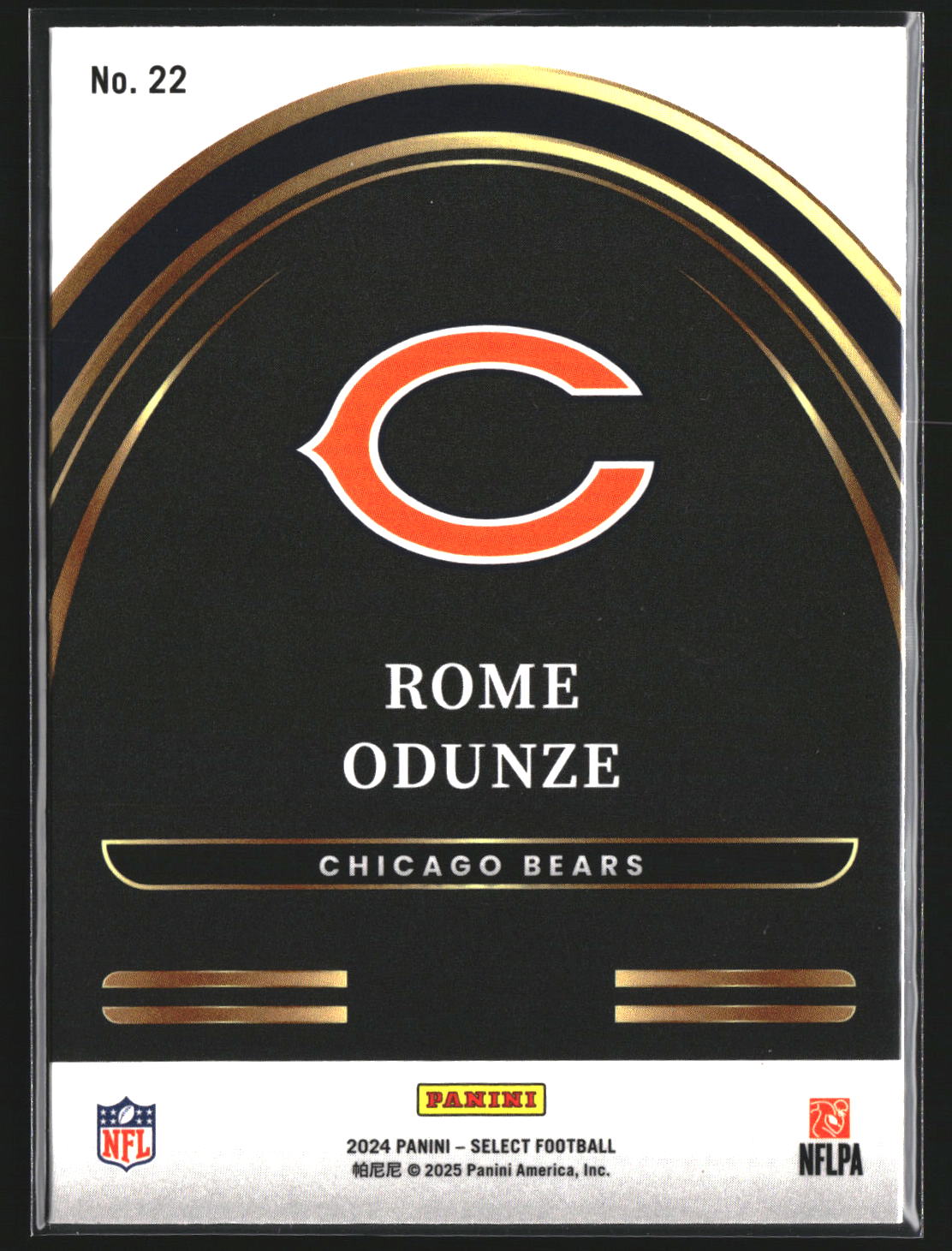 Rome Odunze 2024 Panini Select 22 Select Future Chicago Bears