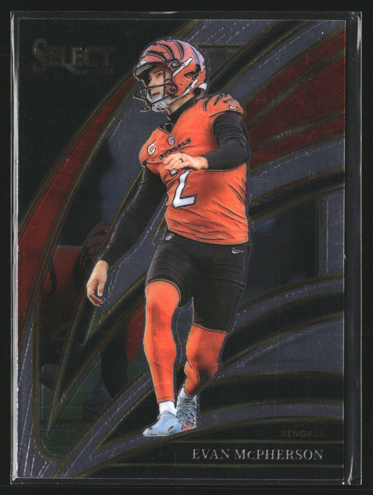 Evan McPherson 2025 Panini Select 259 Cincinnati Bengals