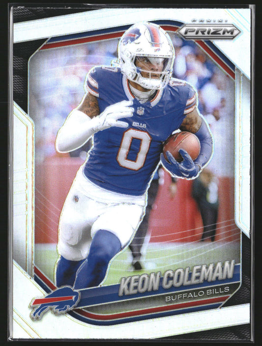 Keon Coleman 2025 Panini Prizm 275 Silver Buffalo Bills