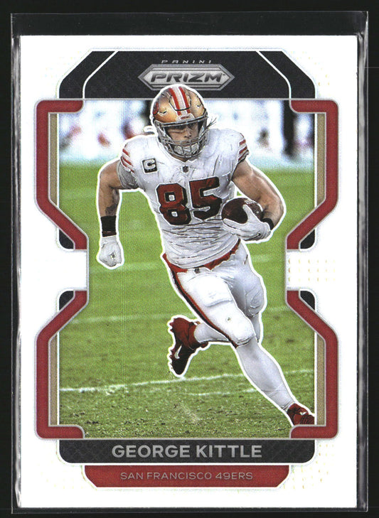 George Kittle 2021 Panini Prizm 54 Silver San Francisco 49ers