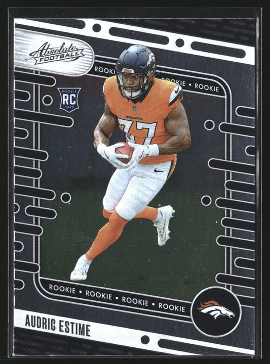 Audric Estime 2024 Panini Absolute 193 Retail RC RC Denver Broncos