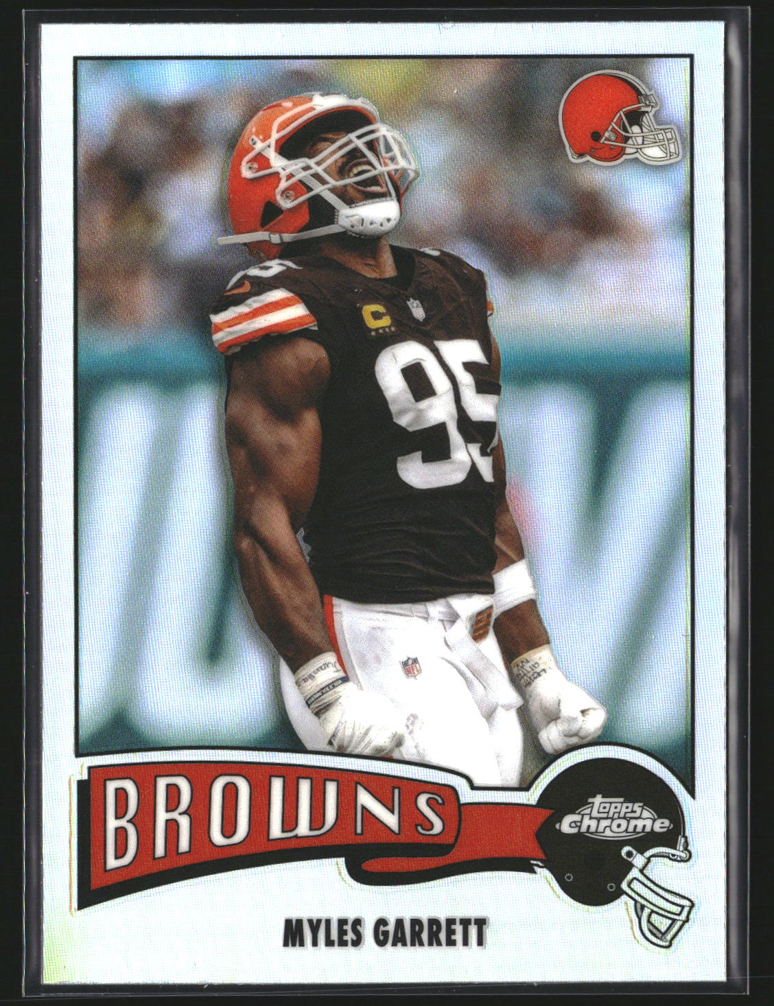 Myles Garrett 2025 Topps Chrome 1975-8 1975 Topps Refractor Cleveland Browns
