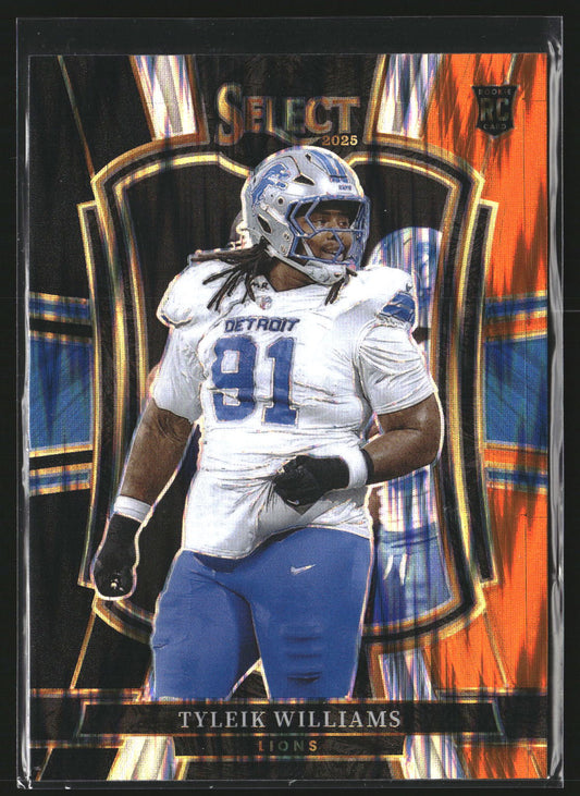 Tyleik Williams 2025 Panini Select 169 Detroit Lions