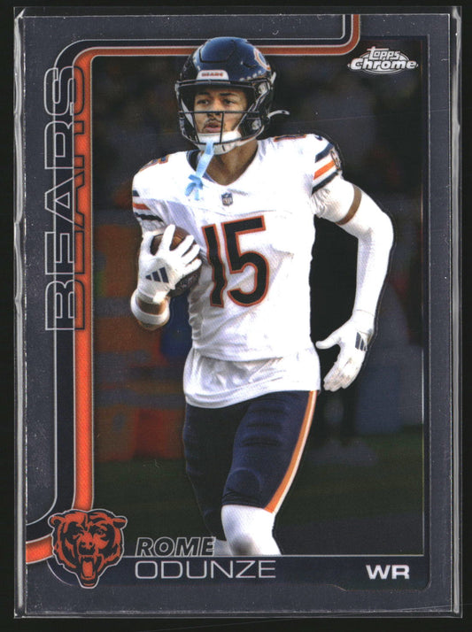 Rome Odunze 2025 Topps Chrome 49 Chicago Bears