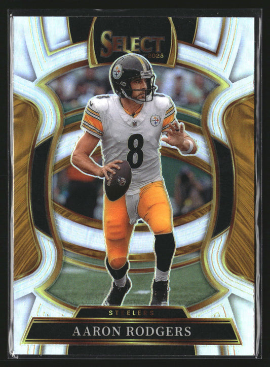 Aaron Rodgers 2025 Panini Select 51 Silver Prizm Pittsburgh Steelers