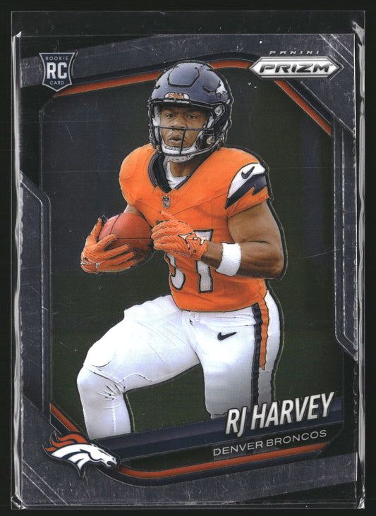 RJ Harvey 2025 Panini Prizm 303 RC RC Denver Broncos
