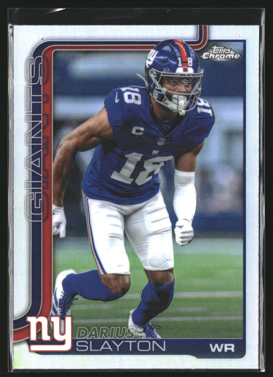Darius Slayton 2025 Topps Chrome 226 Refractor New York Giants