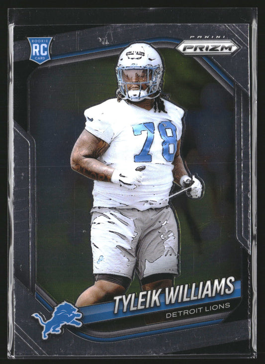 Tyleik Williams 2025 Panini Prizm 328 RC RC Detroit Lions