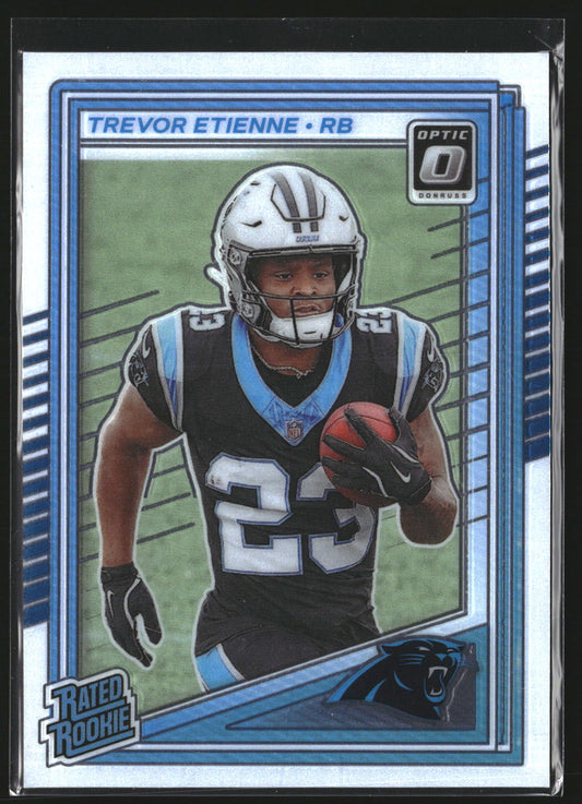 Trevor Etienne 2025 Donruss Optic 222 RC RC Carolina Panthers