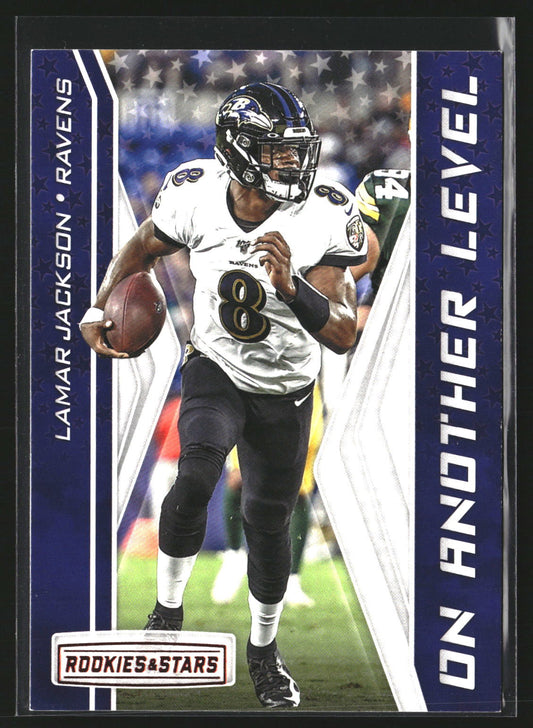 Lamar Jackson 2019 Panini Rookies & Stars OAL-LJ On Another Level Ravens