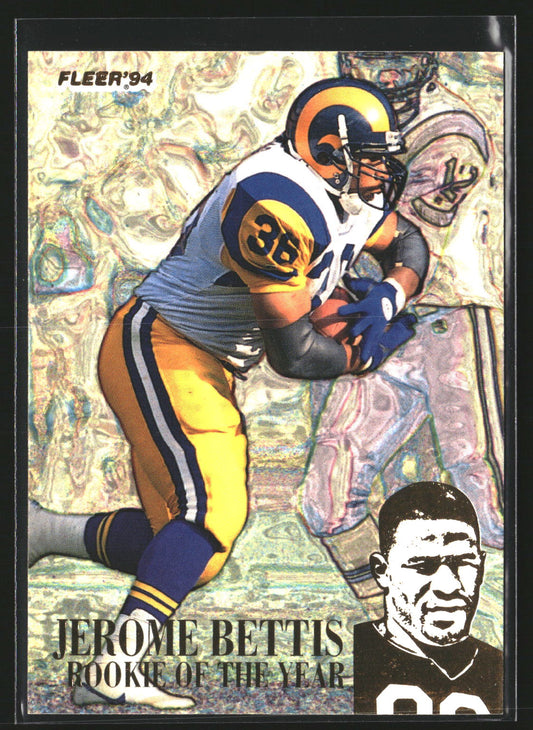 Jerome Bettis 1994 Fleer 3 Jerome Bettis: Rookie of the Year Los Angeles Rams