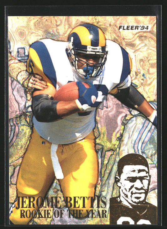 Jerome Bettis 1994 Fleer 8 Jerome Bettis: Rookie of the Year Los Angeles Rams