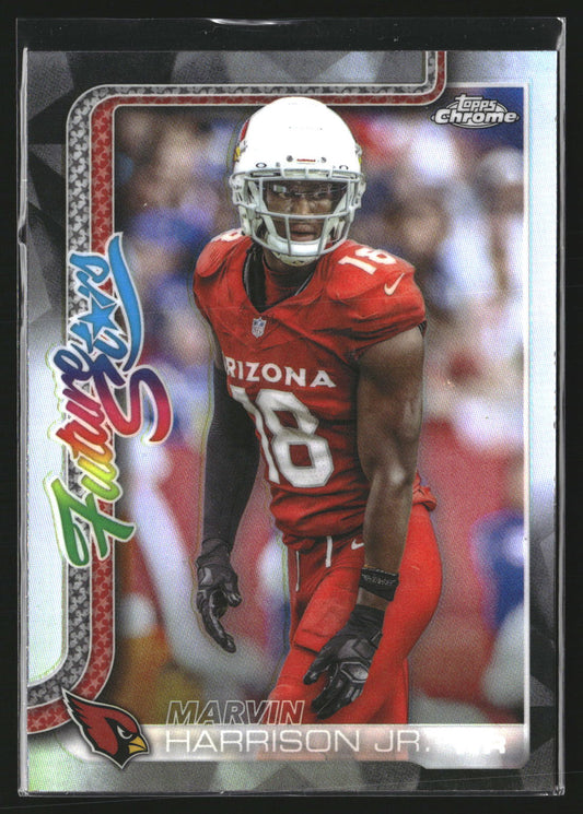 Marvin Harrison Jr. 2025 Topps Chrome FS-6 Future Stars Refractor Cardinals