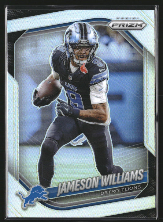 Jameson Williams 2025 Panini Prizm 276 Silver Detroit Lions