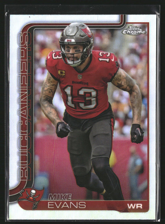 Mike Evans 2025 Topps Chrome 282 Refractor Tampa Bay Buccaneers