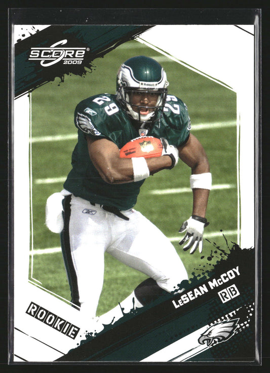 LeSean McCoy 2009 Score Inscriptions 367 SN, RC RC Philadelphia Eagles