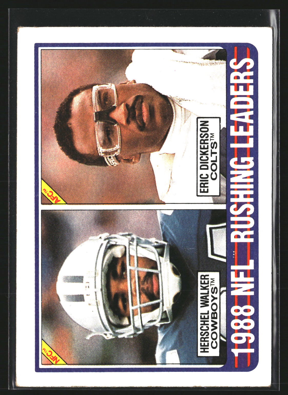 1988 NFL Rushing Leaders (Herschel Walker / Eric Dickerson) 1989 Topps 219