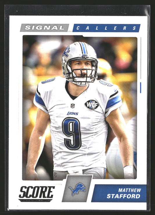 Matthew Stafford 2017 Score 23 Signal Callers Detroit Lions