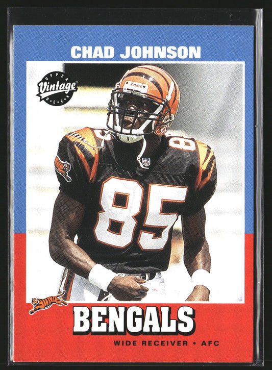 Chad Johnson 2001 Upper Deck Vintage 215 RC RC Cincinnati Bengals