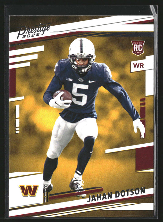Jahan Dotson 2022 Panini Prestige 315 RC RC Washington Commanders