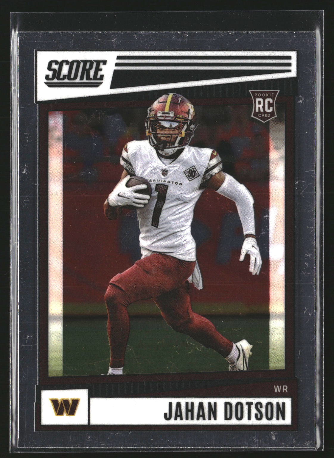 Jahan Dotson 2022 Panini Chronicles SP-381 Score Premium RC Commanders